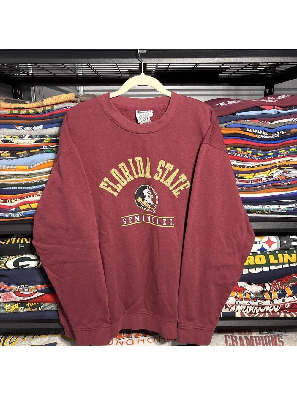 Vintage Y2K Champion Florida State Seminoles Sweatshirt Maroon 2XL